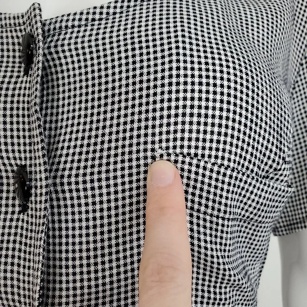 HELD Vintage 90's Black Gingham Maxi Dress - Picture 8 of 10